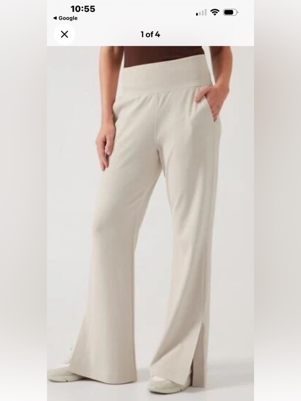 Athleta Venice Flare Wide Leg Pant Abalone NWT $119 1X